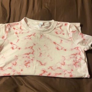 LuLaRoe L Liv breast cancer Tee